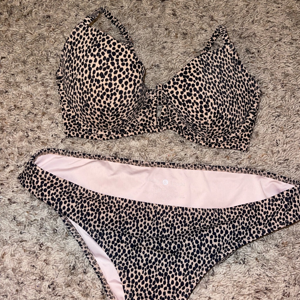 cheeta and purple bikini